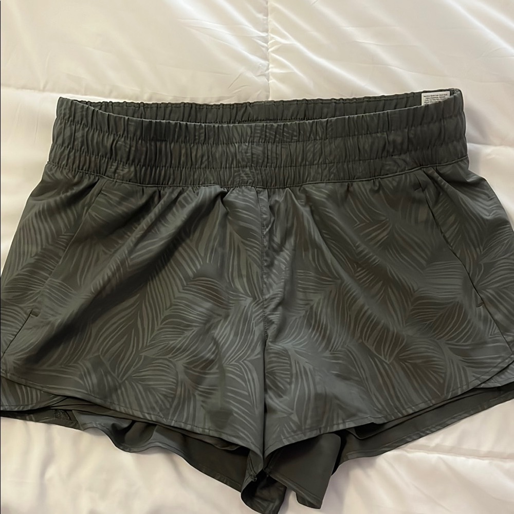 Avia Green Athletic Shorts Lightweight Performance Fit